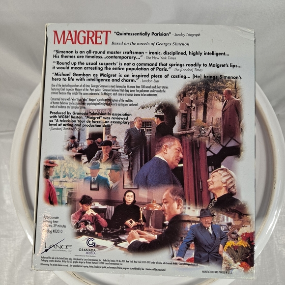 Granda Media Georges Simenon Maigret VHS Box Set - Picture 4 of 5
